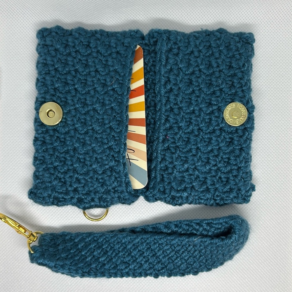Crochet Card Wallet and Wristlet Set